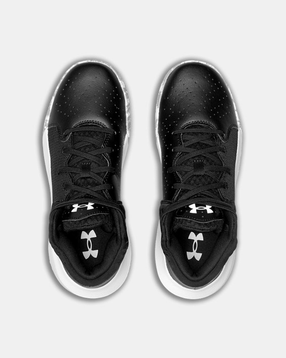 Grade School UA Jet '21 Basketball Shoes in Black image number 2